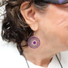 Sylca Purple Artful Lines Earring