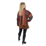 Dupatta Zipper Head Sweater Jacket Wrap Coat with Scarf