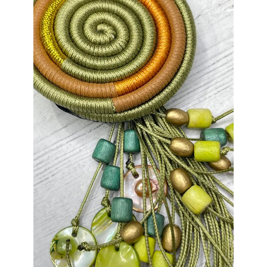 OLIVE & CAMEL PENDANT - Harper Greer