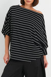 Planet Bateau Top in Black Striped