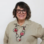 Red Hayden Disc Necklace