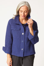 Habitat Washed Honeycomb Shacket in Ink