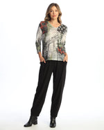 Jess & Jane Polka Dot Burnout Tunic
