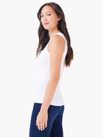 Nic + Zoe Perfect Knit Rib Scoop Neck Tank in Paper White