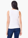 Nic + Zoe Perfect Knit Rib Scoop Neck Tank in Paper White