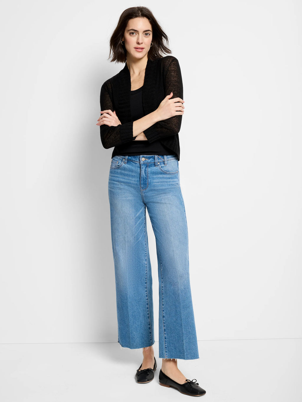 Nic + Zoe Bolero Cardigan in Onyx - Harper Greer