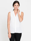 Nic + Zoe Cap Sleeve Day to Night Top in Paper White