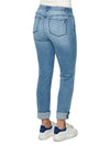 Democracy Mid Rise Girlfriend Jeans in Blue Wash