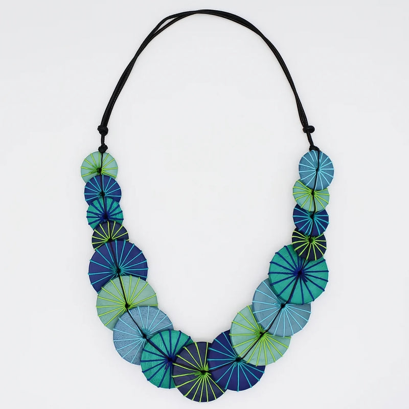 Sylca Azalea Necklace in Blue