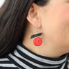 Sylca Red Elaine Earrings