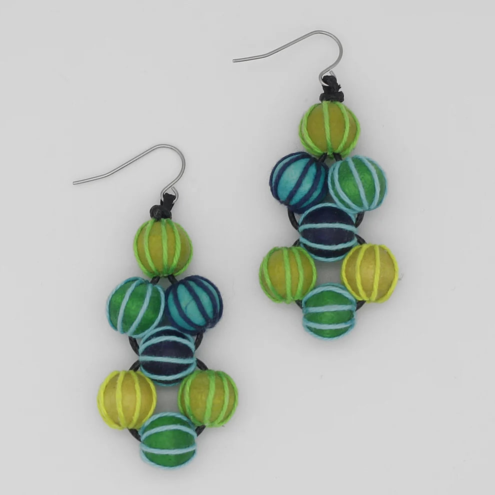 Sylca Green Pamela Earrings