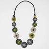 Sylca Valerie Necklace in Blk/Lime