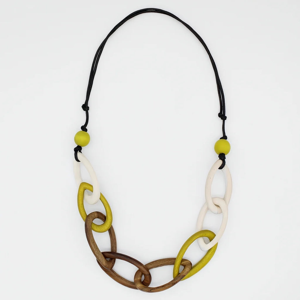 Sylca Lime Link Charlie Necklace