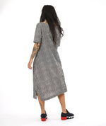 Niche Florence Dress in Black Ridge Stripe