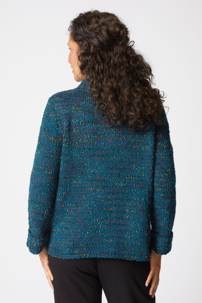 Habitat Confetti Funnel Neck Pullover in Juniper