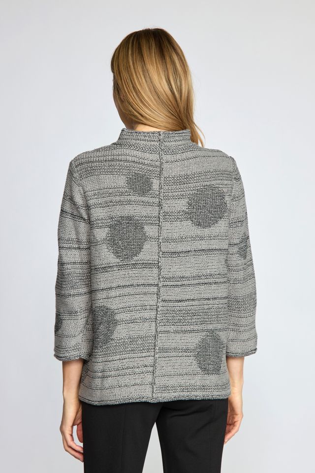 OLIVIA BY HABITAT CONNECT THE DOTS TUNIC IN GRAY - Harper Greer