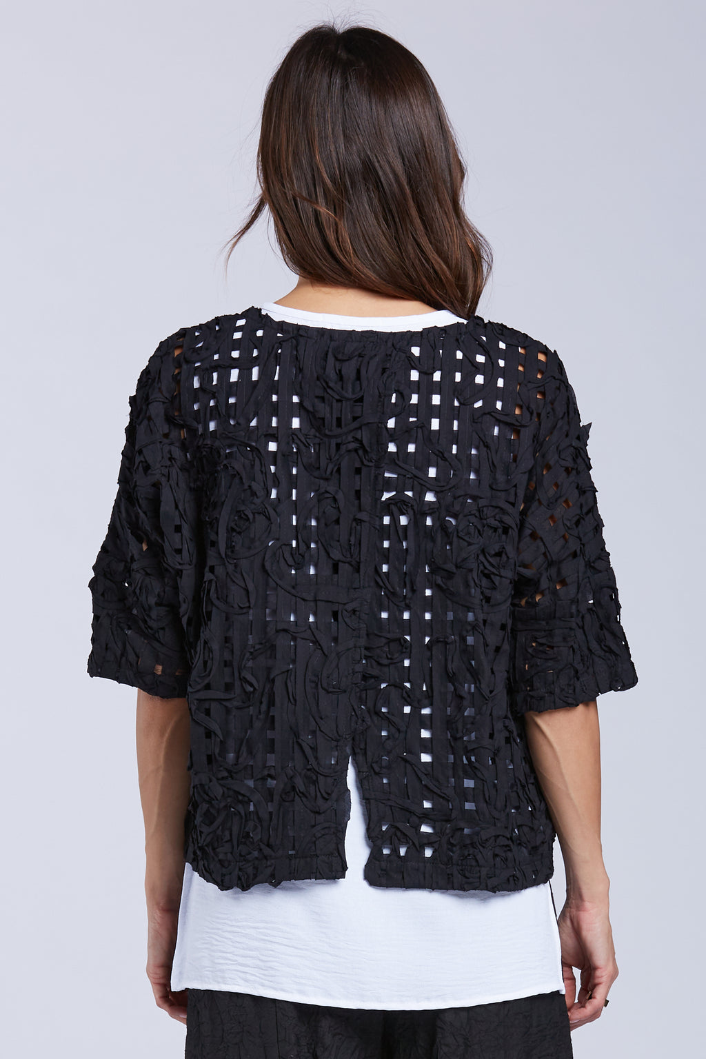 Sydney Project Maryann Split Back Top Black - Harper Greer