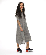 Niche Florence Dress in Black Ridge Stripe