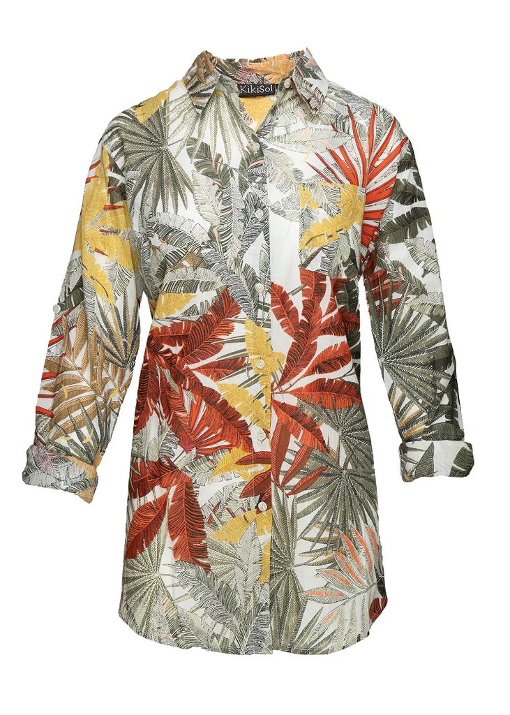 Boyfriend Shirt in Desert Palm