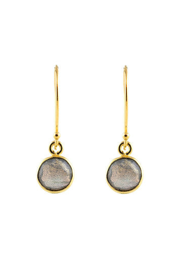 Alicia Van Fleteren Labradorite Circle Earrings