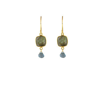 Alicia Van Fleteren Labradorite Square Earring