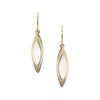 Small Stacked Leaves Wire Earrings