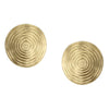 Marjorie Baer Medium Textured Disc Post Earrings