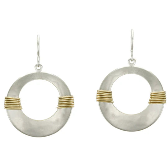 M Baer Cutout Disc Earring