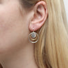 Marjorie Baer Disc with Rings Earring