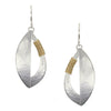 M Baer Silver Leaf Earring