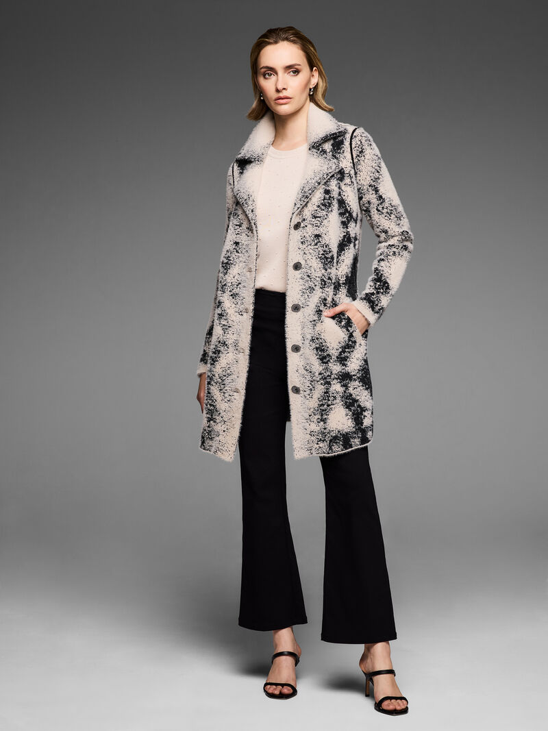 Nic + Zoe Textured Double Knit Diamond Jacket