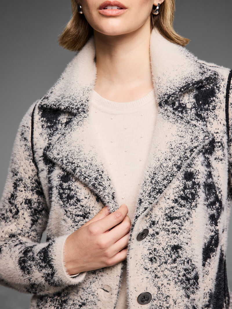 Nic + Zoe Textured Double Knit Diamond Jacket