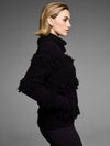 Nic + Zoe Gold Label Place Fringe Jacket in Black