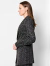 Nic + Zoe Dotty Grid Zip Jacket in Black