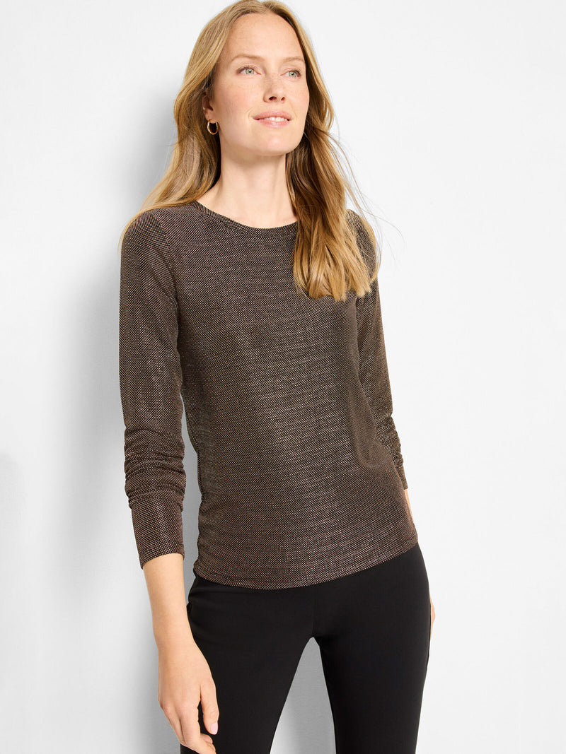 Diamonte Knit Top in Copper Mix