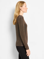 Diamonte Knit Top in Copper Mix