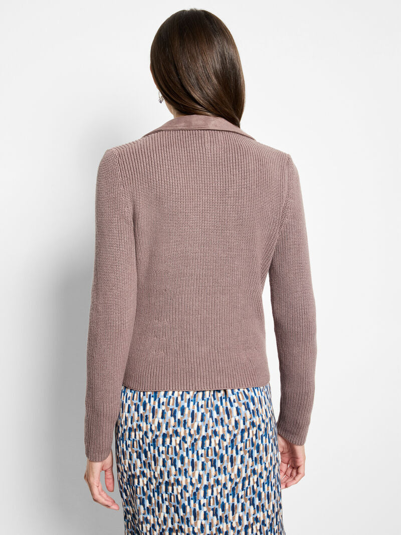 Nic + Zoe Mixed Media Moto Jacket