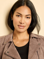 Nic + Zoe Mixed Media Moto Jacket