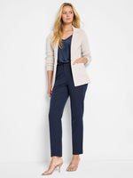 Nic + Zoe Elegant Knot Blazer in Sugar Cookie