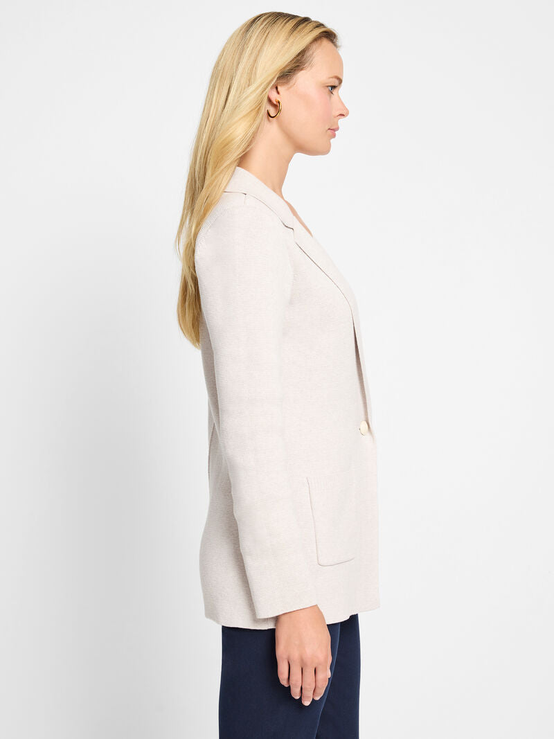Nic + Zoe Elegant Knot Blazer in Sugar Cookie