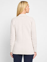 Nic + Zoe Elegant Knot Blazer in Sugar Cookie