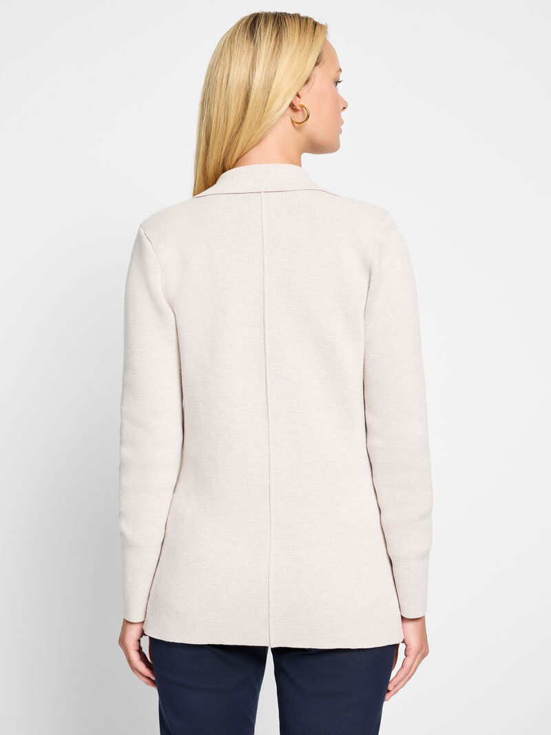 Nic + Zoe Elegant Knot Blazer in Sugar Cookie