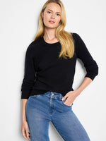 Nic + Zoe Pure Cotton Crew in Black