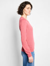 Nic + Zoe Pure Cotton Crew in Cranberry