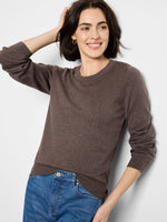 Nic + Zoe Pure Cotton Crew in Cocoa