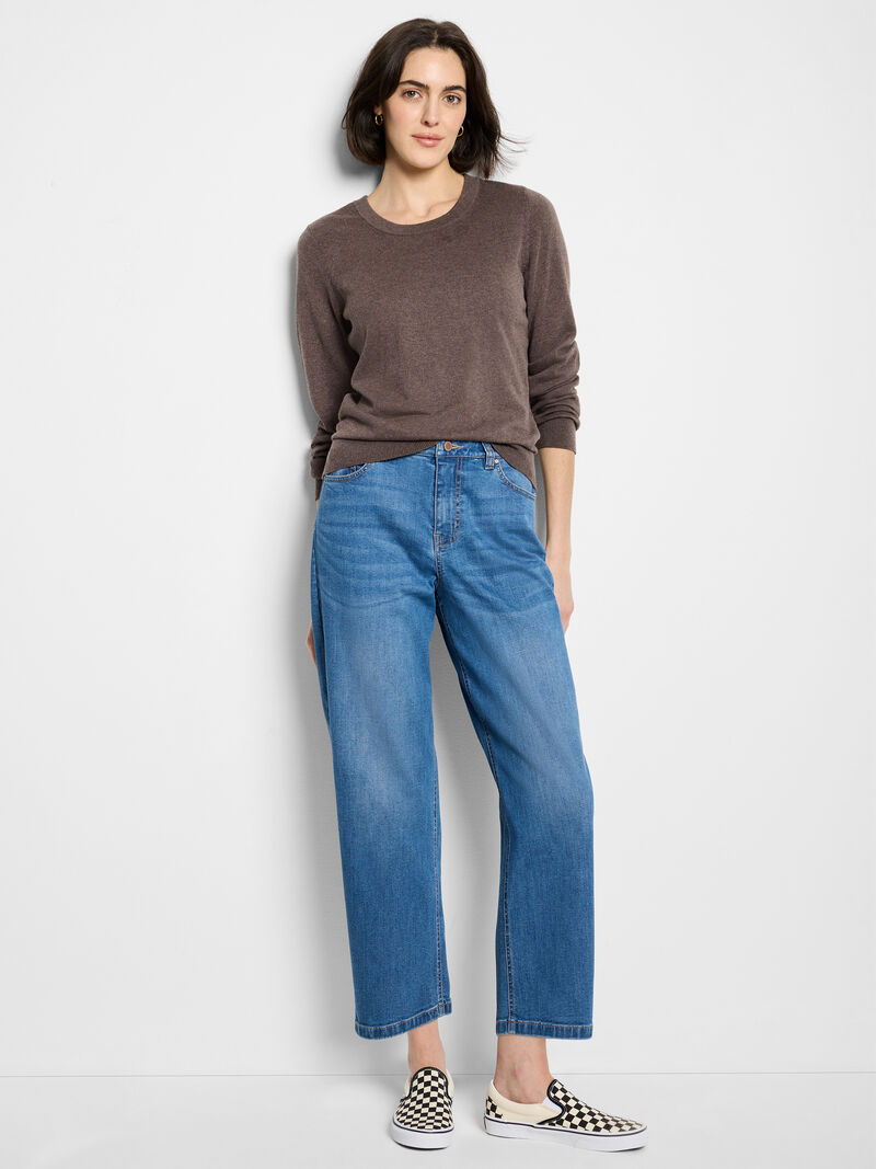 Nic + Zoe Pure Cotton Crew in Cocoa