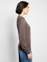 Nic + Zoe Pure Cotton Crew in Cocoa