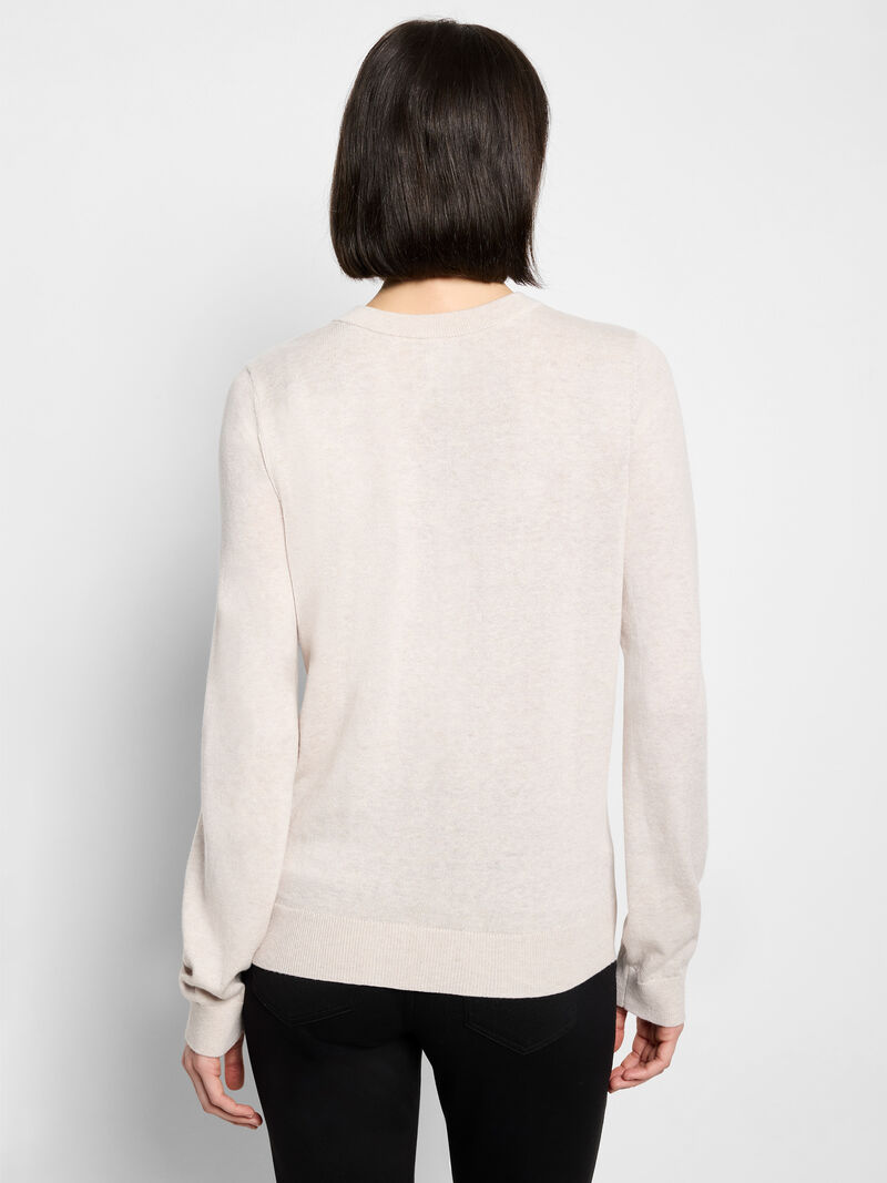 Nic + Zoe Pure Cotton Crew in Sugar Cookie