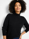 Nic + Zoe Textured Diamonds Sweater in Black Onyx