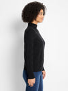 Nic + Zoe Textured Diamonds Sweater in Black Onyx